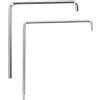 Garosa Strumento Regolazione Finestra in Acciaio 59Crv4, Leggero e Resistente, Compatibile con Roto Schüco Winkhaus, Regolazione Veloce e Precisa, Finitura Cromata