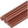 QUARKZMAN 6Pz Stick Colla a Caldo Dimensioni Standard per Pistola per Colle 7mm x 200mm Colla a Caldo Bastoncini Piccoli Ricariche, Marrone Scuro