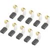 PATIKIL Carbonio Spazzole Spazzola Carbone Ricambio 15x10x6mm per Motori Elettrici Potenza Strumento Angolo Smerigliatrice Tavolo Ricambio Parte Riparazione, 10pz