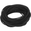 QUARKZMAN Nastro Tenuta Schiuma Silicone, Diametro 2mm (0,08) Lunghezza 12 Metri (39,37 Ft) Guarnizione Gomma Spugna Rotonda Corda Gomma Solida per Macchinari e Industrie, Nero