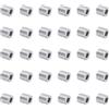 QUARKZMAN 30pz Spacer in Alluminio 5mm Foro x 10mm Od x 9.5mm Lunghezza Boccola di Supporto per Vite Distanziatore in Metallo Rotondo con Finitura Semplice per Viti M5, Bulloni e Aste
