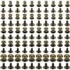 QUARKZMAN 4/5/6/7/8mm Vite a Testa Sferica Rivetti a Pressione, 50 Confezione Rivetti a Bottone a Testa Rotonda per Artigianato in Pelle Fai da Te Borsa Cintura, Tono Bronzo