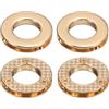 QUARKZMAN 4 Pz Anelli a Vite in Lega di Zinco Occhielli, 5/8 (15,7 mm) Anelli a Vite in Metallo per Occhielli per Maniglia a Anello per Tende Borsa Connettore Accessori Borsa (Oro Chiaro)