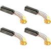 QUARKZMAN 20mm x 7mm x 6mm Carbonio Spazzola, Spazzola di Carbone di Ricambio 4pz Motore Carbonio Spazzola Carboncini Motore Elettrico per Utensili Elettrici