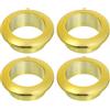 QUARKZMAN 4 Pz 0,98 Pollici (25mm) Passacavi in Nylon per Scrivania, Copertura Foro per Cavi in Plastica, Organizzatore di Cavi per Scrivania o Armadio per Computer, Oro