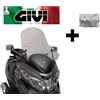 GIVI Parabrezza COMPLETO trasparente per suzuki Burgman 400 2015 2016 266DT GIVI