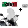 GIVI Parabrezza trasparente COMPLETO HONDA PCX 125-150 2010 2011 2012 2013 GIVI