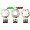 DCM KIT DISCHI+PASTIGLIE FRENO ANTERIORI POSTERIORI HONDA 600 TRANSALP 1999 2000