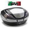 GIVI BAULETTO VALIGIA V56 MAXIA4 CATADIOTTRI FUMÉ COVER NERA FINITURE ALLUMINIO GIVI