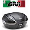 GIVI Valigia nera 47 lt. con inserto carbon look e catadiottri fume' V47NNT GIVI