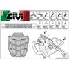 GIVI Attacco posteriore in alluminio bauletto TRIUMPH Tiger 800/XC/XR 2013 2014 GIVI