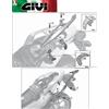 GIVI Attacco posteriore specifico bauletto HONDA Integra 700 2012 2013 1109FZ GIVI