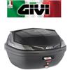 GIVI Bauletto nero goffrato catadiottri fume',con piastra kit universale B47NTML GIVI