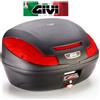 GIVI Bauletto Monolock nero catadiottri rossi, 47 Lt senza piastra E4700N GIVI