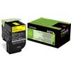 Lexmark TONER ORIGINALE LEXMARK CX310 CX410 80C20Y0 GIALLO 1K 802Y
