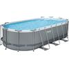 Bestway 56710 Piscina fuori terra Power Steel ovale 549x274x122 cm con accessori