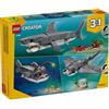 Lego Creator 3 in 1 Squalo con scrigno del tesoro 31381 di Lego