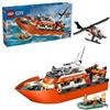 LEGO City Motoscafo di soccorso ed elicottero della Guardia Costiera 60504 di Lego