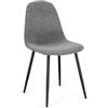 Bizzotto Sedia New Irelia Nero/grigio Scuro di Bizzotto