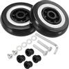 PATIKIL Sostituzione Valigia Bagagli Ruote Riparazione Kit 65mmx17mm Antiusura e Silenzioso 360 Girevole Ruote