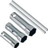 CoCud Chiave a Bussola per Candele d'Accensione 6mm 21mm 17/19mm Bussola | a Doppia Estremità, a Lunga Portata con Asta, per Moto, per Automobili