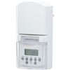 UNITEC Timer settimanale Mini con display digitale per esterni, con protezione per bambini, colore: bianco