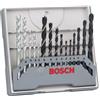 Bosch Professional 15 Pezzi, Set di Punte Miste per Trapano (per Metallo, Legno e Pietra, Accessori per Trapano), Nero