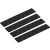 QUARKZMAN 4pz 18mm di Diametro Nastro per Bacchette, Impugnature per Bacchette Involucro Termoretraibile Anti Scivolo per Tamburo Percussioni, Nero