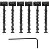 SG Store 6x Selle Per Ponte Compensate Per Chitarra Elettrica 10,8 Mm Piccolo Barilotto In Acciaio 6 Toni Compatibile Con Fender Squier Telecaster
