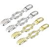 QUARKZMAN 4pz Clip Retro Maglione Cardigan Camicia Abiti Scialle Clip per Donne (Argento, Oro)