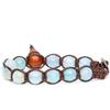 TAMASHII Bracciale Agata Blu Chiaro STRIATA Ref. BHS900-84