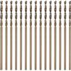 QUARKZMAN Set 15pz Punte Elicoidali Cobalto M35 da 1,1mm Acciaio Alta Velocità per Trapano Metrico Lunghezza Totale 36mm per Foratura e Taglio Metalli Duri Acciaio Inossidabile
