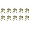 METALLIXITY Molla Flessibile Fascette (5mm/0.20) 40pz, Metallo Clip - per Casa Giardino Tubo Tubo Fissaggio
