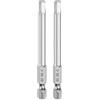 QUARKZMAN 2pz Punte per Cacciavite Chiave Esagonale 5mm (H5) Metrico 1/4 Attacco Esagonali 75mm (3) Punta Magnetica Lunghe Acciaio S2 Punta per Trapano Piatta Grado Industriale per Viti