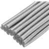 QUARKZMAN 20pz Stick Colla a Caldo per Pistola Colla a Caldo 7mm x 100mm/0,27 x 4 Mini Bastoni di Colla a Caldo Adesiva Argento Glitterato