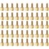 YOKIVE 50pz M2.5 Distanziatori Viti, Ottone Esagonali PCB Distanziatori, Mantieni Altezza Coerente, Ottimo per Scheda Madre (Oro Tono, 4mm+4mm)