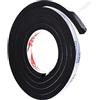 PATIKIL 2m/6.6ft Sigillatura Schiuma Nastro, 12mm Largo 10mm Spessore Singolo Lato Intemperie Rimozione Porta Guarnizione Striscia Paraspifferi per Finestra Porta Isolamento, Nero