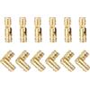 QUARKZMAN 12pz Cerniera Botte Invisibile Ottone, 17x5mm Cerniere Nascoste, Supporto Pieghevole Cerniere Cilindriche Botte Nascoste per Scatola Ricordi DIY, Cerniera Botte Porta Armadio