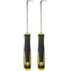 QUARKZMAN 2pz 90 Grado Grimaldelli 165mm Zinco Lega Gomma Maniglia Rotondo Automobili Pick Strumento Set per Rimozione Anelli Tenuta Piccolo Articoli Nero Giallo