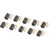 PATIKIL Carbonio Spazzole Spazzola Carbone Ricambio 13x8x6mm per Motori Elettrici Potenza Strumento Angolo Smerigliatrice Tavolo Ricambio Parte Riparazione, 10pz