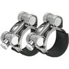 PATIKIL Fascetta A T 26-28mm, 2 Pezzi Fascette Per Tubi Con Cuscinetto In Gomma Per Intercooler E Aspirazione In Acciaio Inox 304 Per Tubi Da 1.02-1.1