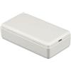 QUARKZMAN Antipolvere Giunzione Scatola x 3pz ABS Impermeabile Universale Scatole per Esterno Elettrico Progetto, [Grigio, 50x27x14mm]