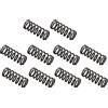 PATIKIL 1.2mm Filo Dia 10mm OD 25mm Libero Lunghezza Compressione Molla, 10pz Molla Acciaio Estensione Molla, Nero
