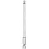 QUARKZMAN Punte Cacciavite Magnetica a Sfere 4mm (H4.0) Dimensione 1/4 Attacco Esagonale 100mm (4) Lunghezza Punte Testa Sferica Magnetica Acciaio S2 Metrico.