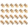 QUARKZMAN 24pz 0.26'' x 0.31'' Mini Rotondo Pomelli Piccolo Cassetto Oro | Maniglie Armadio, Pomelli Maniglie Maniglie per Cassettiera Armadio Gioielli Scatola Regali Custodie