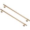 FEEIMOL 2 Pezzi Maniglie per Mobili da Cucina 320mm Maniglie Oro Maniglie T Bar per Armadio in Lega di Zinco Maniglie Cassetti