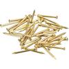 QUARKZMAN 35Pz Chiodi in Ottone 2x25mm(DxL) Chiodi per Quadri Muro Testa Rotonda Piccoli in Ottone Hardware per Progetti Fai da Te in Legno Scatole Decorative Casa, Tono Ottone