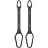 QUARKZMAN 2pz 3-17mm Chiavi Torx Universali Multifunzionali a Doppia Estremità 0,14 Spessore 5,9 Lunghezza Chiavi a Cricchetto Regolabili Autoserranti Elettroforesi, Nero