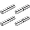 METALLIXITY Saldare Barile Cerniere (32mmx8mm) 4pz, Inossidabile Acciaio Cerniera Perno - per Casa Porta, Cancello, Finestra