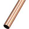 METALLIXITY Rame Tubo (15mm DE x 0,5mm Parete T x 100mm L), Tubo Dritto in Metallo Senza Cuciture - Tubo Tondo in Ottone per Casa Arredamento Macchinari fai da te Artigianato